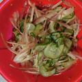 えみりんたん's cooksnap of when they made きゅうりとみょうがのごま油和え.