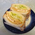龍青空ママ's cooksnap of when they made 甘～い　思い出♪の玉子焼きサンド～♪.