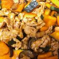 satoyuharu's cooksnap of when they made レンジで時短！かぼちゃとなすの豚肉炒め.