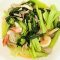 クックHB0OYQ☆'s cooksnap of when they made 海老ときのこのガーリックバター炒め.