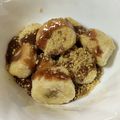 輝夜の姫's cooksnap of when they made バナナすりごまチョコソース♬︎.