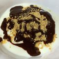 輝夜の姫's cooksnap of when they made チョコきな粉ヨーグルト♪♫.
