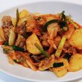 Chay️'s cooksnap of when they made 長芋と豚肉のキムチ炒め.