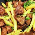 ０１４＊８３１'s cooksnap of when they made レバーとポテトの揚げ煮（甘味噌味）.