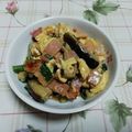 レオミウ's cooksnap of when they made 簡単☆なすとベーコン・ニラ玉のマヨ炒め.