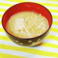 ふうはっちゃん's cooksnap of when they made 冷凍えのきともやしの味噌汁.
