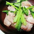 まぶたん's cooksnap of when they made 豚肉と小松菜の炒め煮♡.