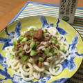 たつよん＠４４４'s cooksnap of when they made 梅きゅうり納豆ささみのさっぱりうどん♪.