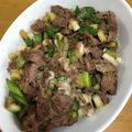 ☆hiroppy☆'s cooksnap of when they made 牛肉と長葱のオイスター炒め.