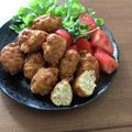 Etsu☆ko's cooksnap of when they made 鶏ひき肉と豆腐のふわふわナゲット☺.