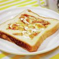 ふうはっちゃん's cooksnap of when they made ♡黒蜜&くるみのクリームチーズトースト♡.