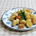 umemodoki's cooksnap of when they made 竹輪と魚肉ソーセージ炒め.