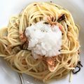 クックRAAUKB☆'s cooksnap of when they made 鮭とレモンのおろし冷製パスタ.