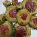なつきよう's cooksnap of when they made 照り照りゴーヤの肉詰め.