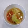 クック3N0VKO☆'s cooksnap of when they made 野菜たっぷり春雨スープ.