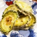 kurozata's cooksnap of when they made ゴーヤの丸ごと天ぷら.