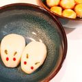 kouok's cooksnap of when they made うさちゃんのお月見団子♪.