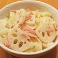かなりんココりん's cooksnap of when they made キャベツとレンコンの春色サラダ.