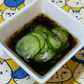 にきけん's cooksnap of when they made きゅうりと市販のもずく酢の和え物.