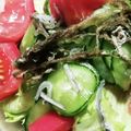 まぶたん's cooksnap of when they made オッサンの雑魚とろろ昆布サラダ.
