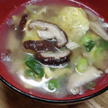 hanemakoo's cooksnap of when they made 簡単！中華☆しいたけと白ネギの卵スープ♪.