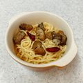 yummysunny's cooksnap of when they made 牡蠣缶 スモーク オイル漬けのパスタ.