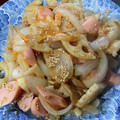 ＭＩ−ＳＡＮ's cooksnap of when they made 蓮根と玉葱とウインナーの焼肉のタレ炒め.