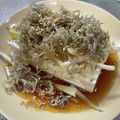 あらいっぺ's cooksnap of when they made たっぷりカリカリじゃこの冷や奴.