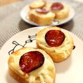 ＊sunlight＊'s cooksnap of when they made トーストアレンジ　サラミとチーズ.
