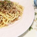 RIEK♡K♡'s cooksnap of when they made まいたけとベーコンのスパゲティ.