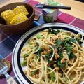 クック7YH7SY☆'s cooksnap of when they made モロヘイヤと納豆のパスタ.