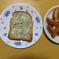 よちりん's cooksnap of when they made ⭐︎旨すぎ注意！しらすトースト⭐︎.