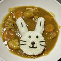 ★ゴンぎつね★'s cooksnap of when they made 白うさぎのデコカレー.