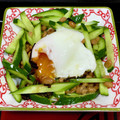 セレナータ's cooksnap of when they made 納豆ときゅうりの和え物～温たま添え〜.