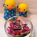 kunyama's cooksnap of when they made レッドキャベツと胡瓜のパパッと和え＊.