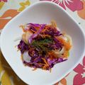くネコまろす's cooksnap of when they made 紫キャベツ・紫玉ねぎで紫のコールスロー.