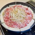 eikooo♡'s cooksnap of when they made 豚バラの月見すき鍋.