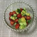 おはなすき's cooksnap of when they made きゅうりとアボカドの彩りサラダ.