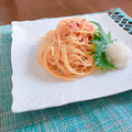 yesmama's cooksnap of when they made 簡単大根おろしと一緒に食べるたらこパスタ.