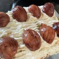 まなぴママ★'s cooksnap of when they made 茹で栗でモンブランケーキ.
