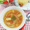 在宅勤務のおじさん's cooksnap of when they made 玉ねぎと　じゃが芋のバターコンソメスープ.
