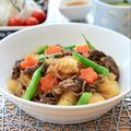 runa10's cooksnap of when they made フライパン１つで簡単肉じゃが.
