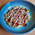 ❤️かわだん❤️'s cooksnap of when they made お餅１個でキャベツたっぷりお好み焼き.