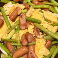 はるはーる☆'s cooksnap of when they made アスパラとソーセージの卵炒め.