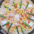 コニー☘保育士ママ's cooksnap of when they made 時短、簡単、シーフードパエリア.