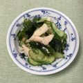 コムギ大好き's cooksnap of when they made サラダチキンと胡瓜わかめの明太子和え.