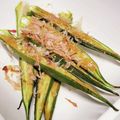 ちょちょこ✫'s cooksnap of when they made あっ！という間のオクラのマヨ醤油焼き.