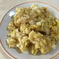 papikun's cooksnap of when they made ひとり分★レンジ高菜チャーハン.
