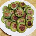 ふみこばあ's cooksnap of when they made 簡単！夏メニュー！ゴーヤの肉詰め.