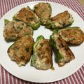 ひろろろひ's cooksnap of when they made 鶏ひき肉で和風ピーマンの肉詰め.